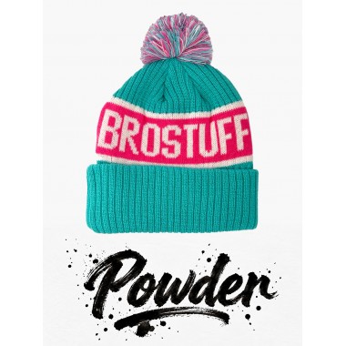 Шапка BroStuff powder pom pom teal Шапка BroStuff powder pom pom teal