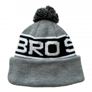 Шапка BroStuff POWDER POM POM GREY BLACK