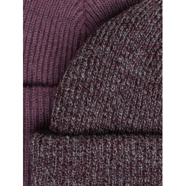 Шапка ННХ фудзи бордо-серый Шапка ННХ фудзи бордо-серый