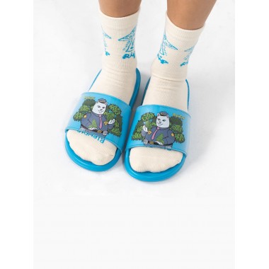 Шлепанцы Ripndip confiscated blue Шлепанцы Ripndip confiscated blue