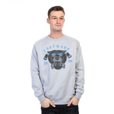 Свитшот Footwork Panther серый меланж Свитшот Footwork Panther серый меланж
