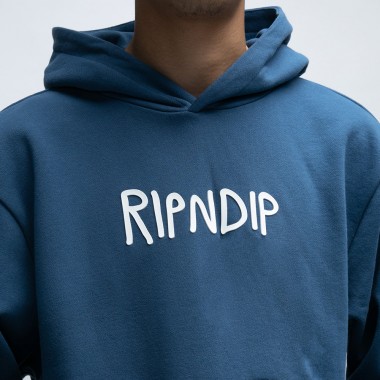 Толстовка Ripndip rubber logo pacific blue Толстовка Ripndip rubber logo pacific blue