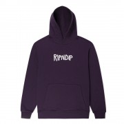 Толстовка Ripndip rubber logo dark purple