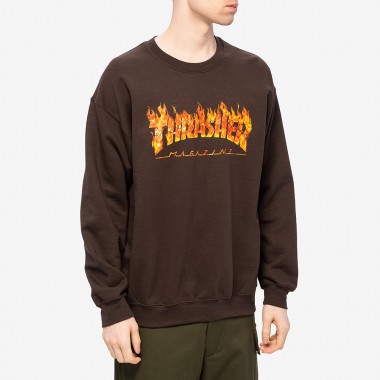Толстовка Thrasher inferno dark chocolate Толстовка Thrasher inferno dark chocolate