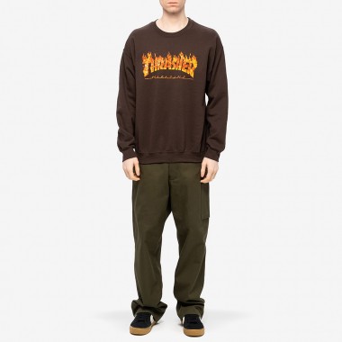 Толстовка Thrasher inferno dark chocolate Толстовка Thrasher inferno dark chocolate