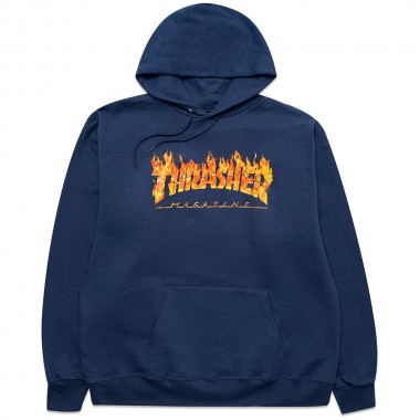 Толстовка Thrasher inferno navy Толстовка Thrasher inferno navy