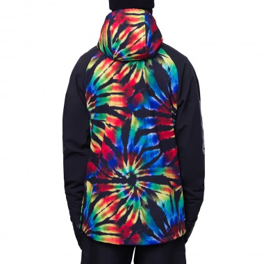 Толстовка 686 waterproof grateful dead black tie dye Толстовка 686 waterproof grateful dead black tie dye