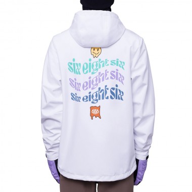 Толстовка 686 waterproof zip white Толстовка 686 waterproof zip white