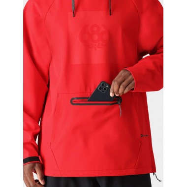 Толстовка 686 waterproof hoody true red Толстовка 686 waterproof hoody true red