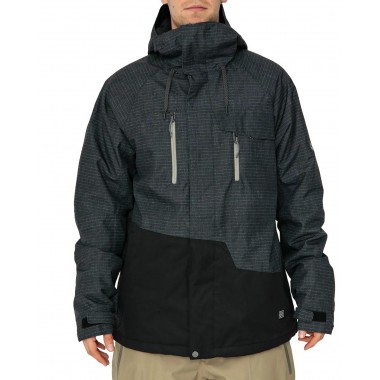 Куртка 686 geo black ripstop colorblock Куртка 686 geo black ripstop colorblock