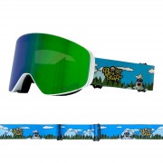 Маска BroStuff powder yeti green ion/clear