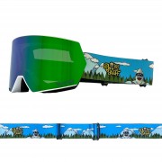 Маска BroStuff stealth yeti green ion/yellow