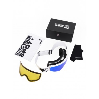 Маска Terro spectrum white/blue Маска Terro spectrum white/blue