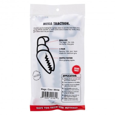 Наклейка на сноуборд CrabGrab mega claw black & red Наклейка на сноуборд CrabGrab mega claw black & red