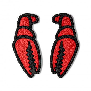 Наклейка на сноуборд CrabGrab mega claw black & red Наклейка на сноуборд CrabGrab mega claw black & red