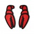 Наклейка на сноуборд CrabGrab mega claw black & red Наклейка на сноуборд CrabGrab mega claw black & red