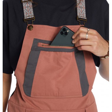 Штаны жен. DC crusade bib cedar wood Штаны жен. DC crusade bib cedar wood