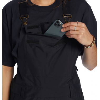 Штаны жен. DC valiant bib black Штаны жен. DC valiant bib black
