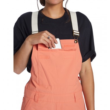 Штаны жен. DC valiant bib coral Штаны жен. DC valiant bib coral