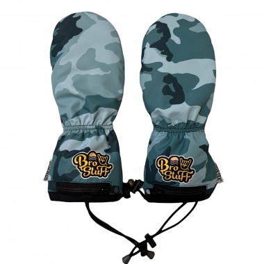 Варежки BroStuff Camo Teal Black Варежки BroStuff Camo Teal Black