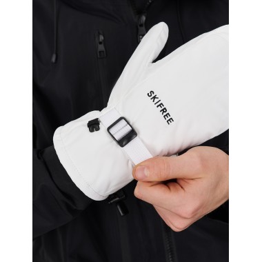 Варежки Prime - skifree s1 белый Варежки Prime - skifree s1 белый