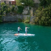 Каяк сап-борд надувной с веслом двухместный Aqua Marina cascade tandem 13'2" (402x98x20)