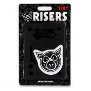 Подкладки для скейтборда Pig piles 1/2" hard risers black