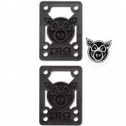 Подкладки для скейтборда Pig piles 1/2" hard risers black