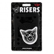 Подкладки для скейтборда Pig piles 1/8" hard risers black