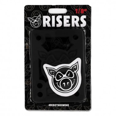Подкладки для скейтборда Pig piles 1/8" hard risers black Подкладки для скейтборда Pig piles 1/8" hard risers black