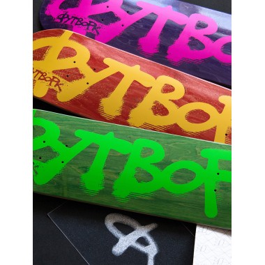 Дека для скейтборда Футворк progress лого неон зеленый 8x31.5 Дека для скейтборда Футворк progress лого неон зеленый 8x31.5