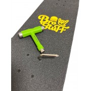 Ключ для скейтборда BroStuff Т-образный зелёный