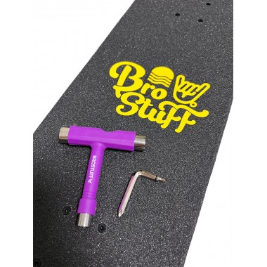 Ключ для скейтборда BroStuff Т-образный фиолетовый Ключ для скейтборда BroStuff Т-образный фиолетовый