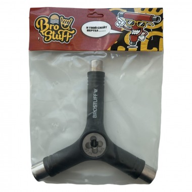Ключ для скейтборда BroStuff Y-образный черный Ключ для скейтборда BroStuff Y-образный черный