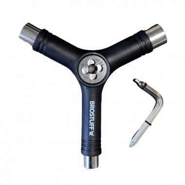 Ключ для скейтборда BroStuff Y-образный черный Ключ для скейтборда BroStuff Y-образный черный