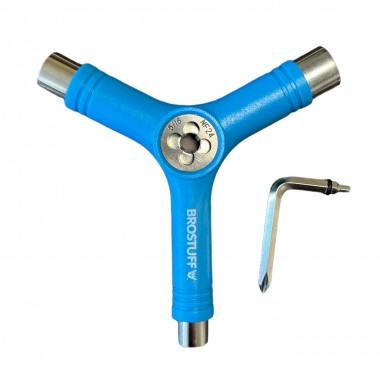 Ключ для скейтборда BroStuff Y-образный голубой Ключ для скейтборда BroStuff Y-образный голубой