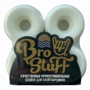 Колеса для скейтборда BroStuff black\white logo 52мм 101a