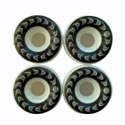 Колеса для скейтборда BroStuff black\white logo 52мм 101a