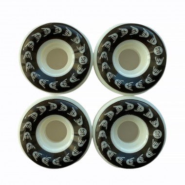 Колеса для скейтборда BroStuff black\white logo 52мм 101a Колеса для скейтборда BroStuff black\white logo 52мм 101a