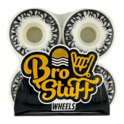 Колеса для скейтборда BroStuff flame white black 52мм 102a