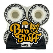 Колеса для скейтборда BroStuff flame white black 54мм 102a