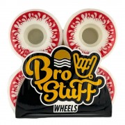 Колеса для скейтборда BroStuff flame white red 51мм 102a
