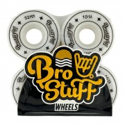 Колеса для скейтборда BroStuff original logo white 52мм 101a
