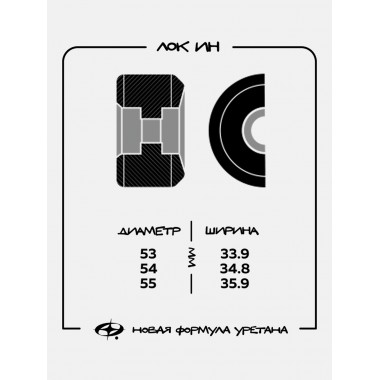 Колеса для скейтборда Футворк лок ин 53мм 99d форма lock-ins Колеса для скейтборда Футворк лок ин 53мм 99d форма lock-ins