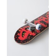 Скейтборд Футворк пламя красный 7.625x31.175