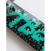 Скейтборд Футворк пламя зеленый 7.5x30.75