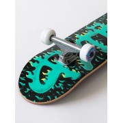 Скейтборд Футворк пламя зеленый 7.5x30.75
