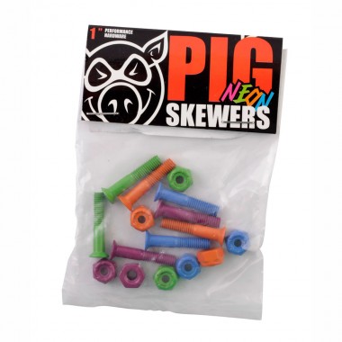 Винты для скейтборда Pig Neons Bolts 1 Phillips Винты для скейтборда Pig Neons Bolts 1 Phillips