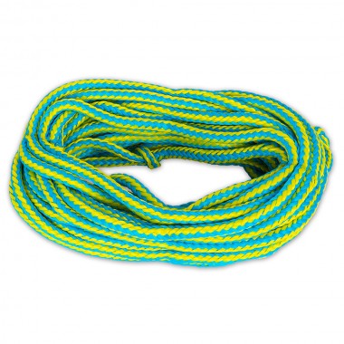 Фал для буксировки баллонов плавающий O'Brien rope 2p tube ylw/aqua Фал для буксировки баллонов плавающий O'Brien rope 2p tube ylw/aqua