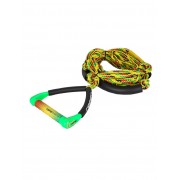 Фал с рукояткой для вейксерфинга O'Brien team surf rope 9" rasta